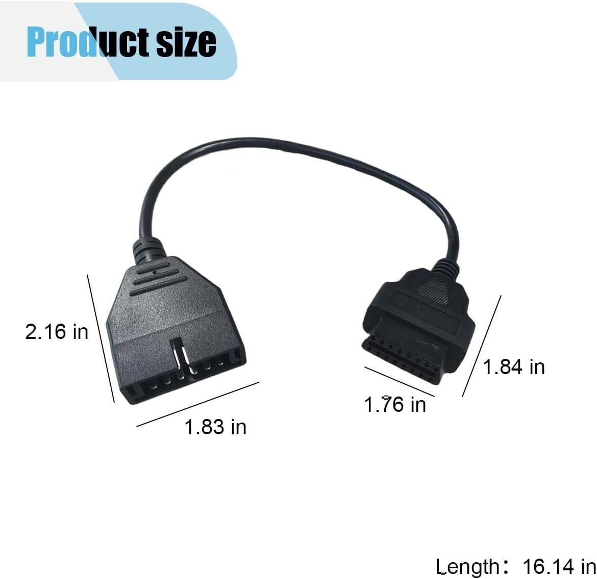 Essential 12 Pin to 16 Pin Adapter: Professional Scanner Cable for GM Vehicles