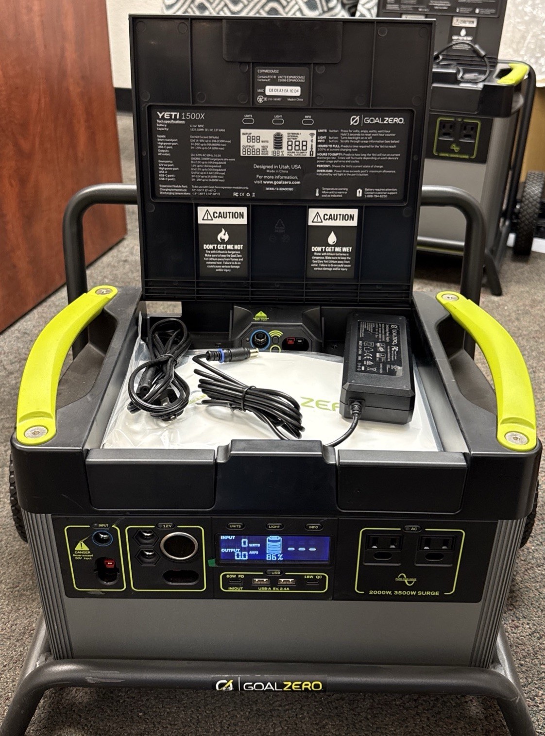 Goal Zero Yeti 1500X Portable Power Station - Open Box 1-Cycle - Battery Only