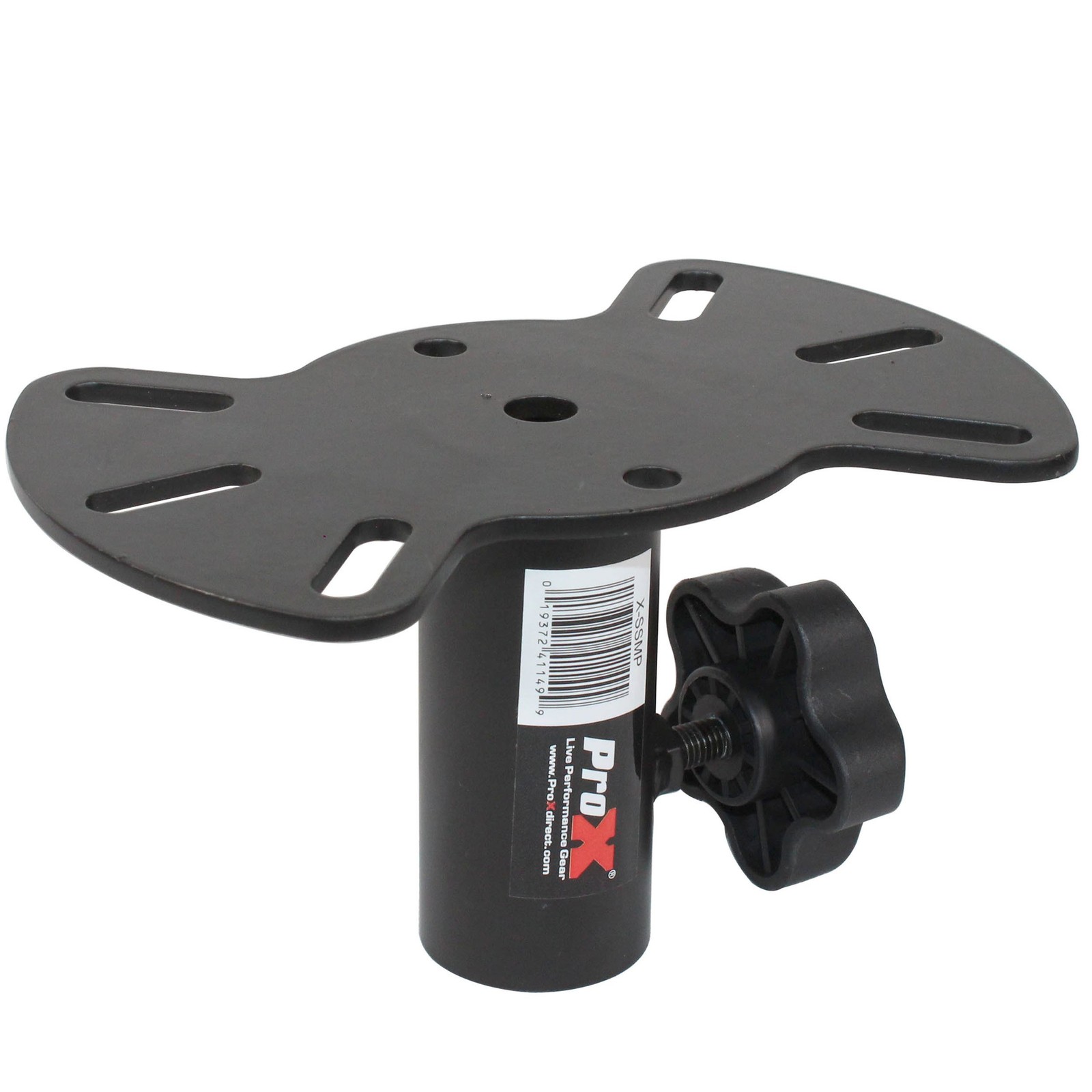 ProX X-SSMP-BLK Speaker Stand Slotted Mounting Plate Tray
