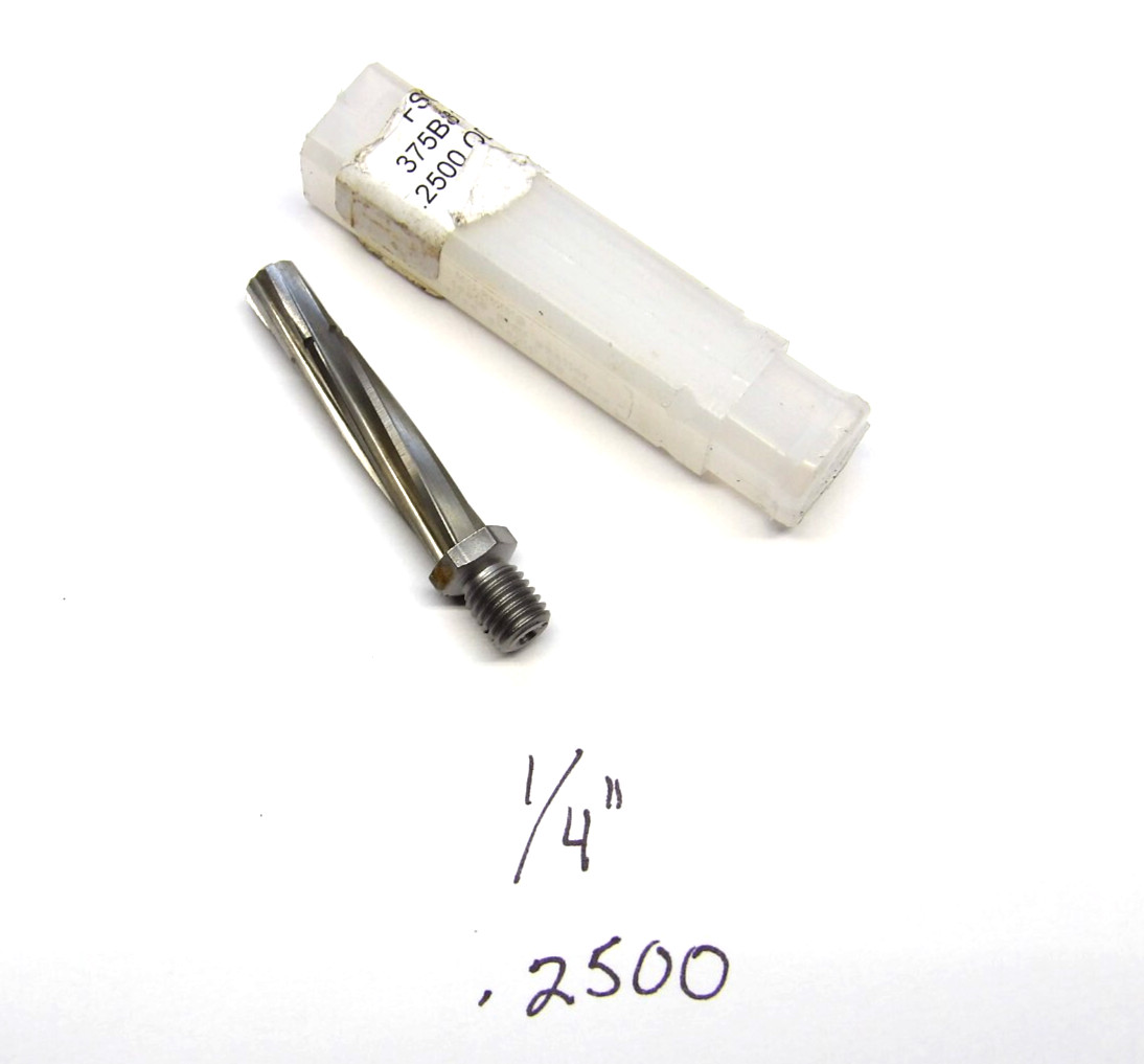 New 1/4" (.2500)  Reamer with 1/4-28 Shank Aircraft Tool