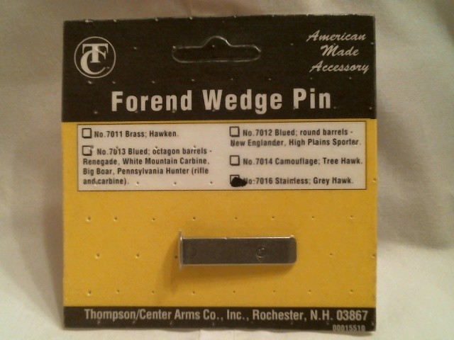 Thompson Center Forend wedge pin # 7016 Greyhawk and similar