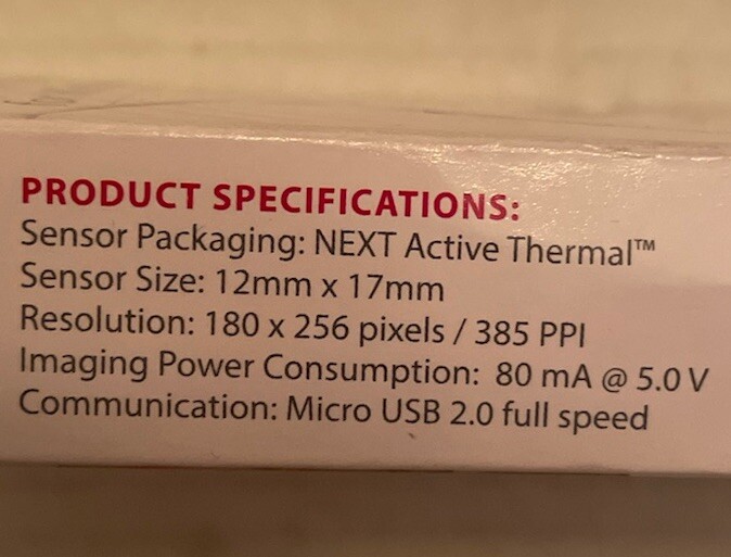 USB Fingerprint Reader