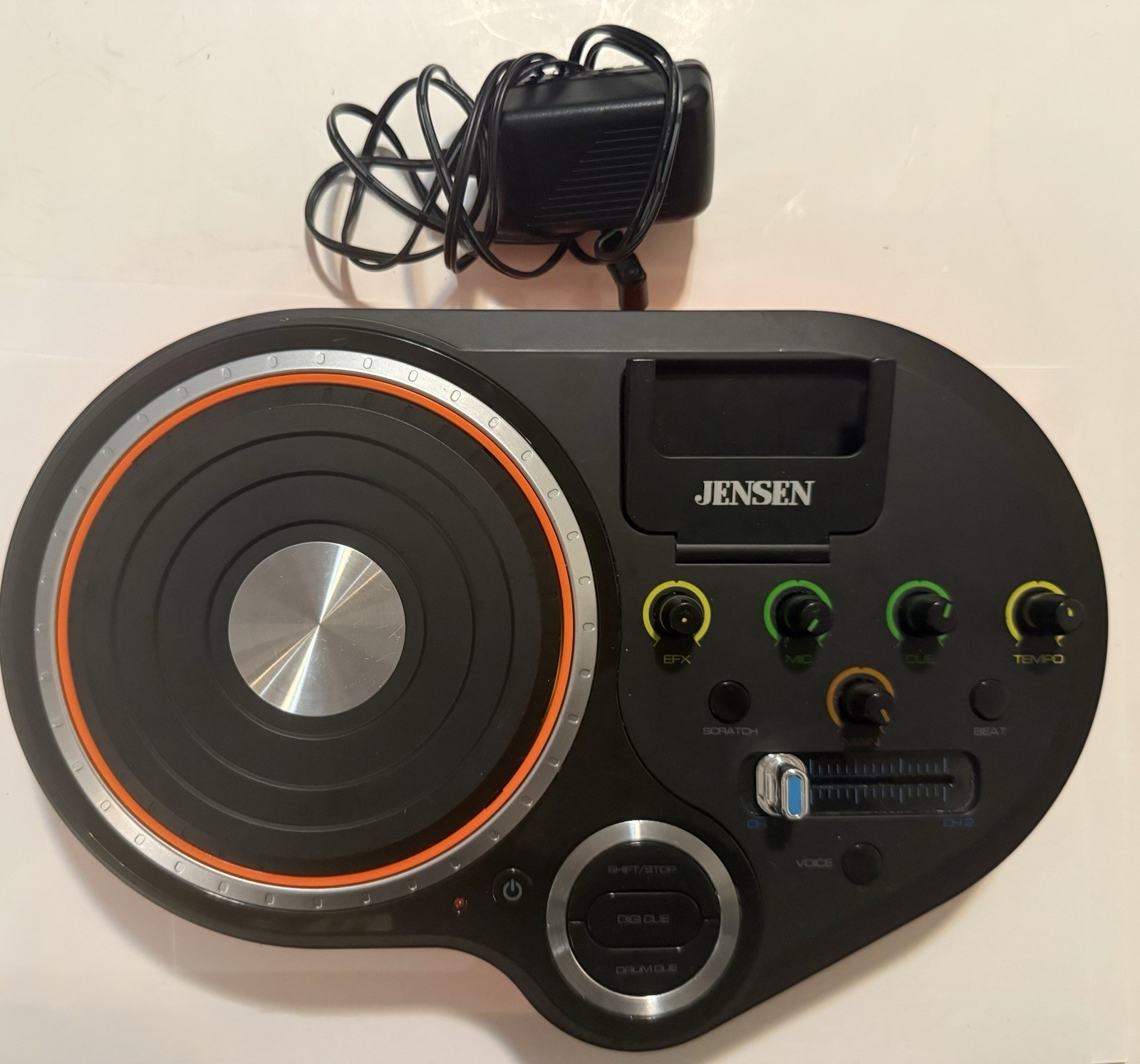Jensen JDJ-500 DJ Scratch Mixer Controller VG Used Tested Compact w Power Supply