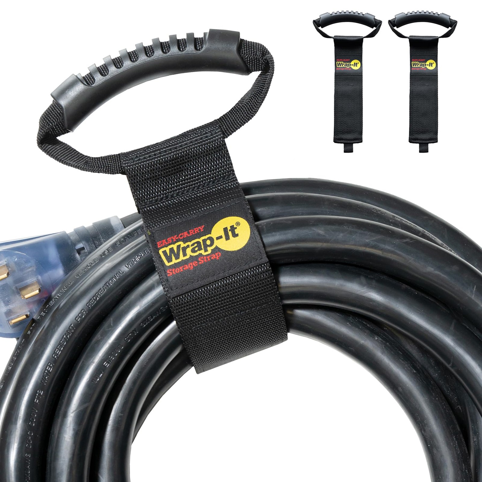 Easy-Carry 22 Heavy-Duty Hook  Loop Straps, 2-Pack - Hose/Cord Organizer