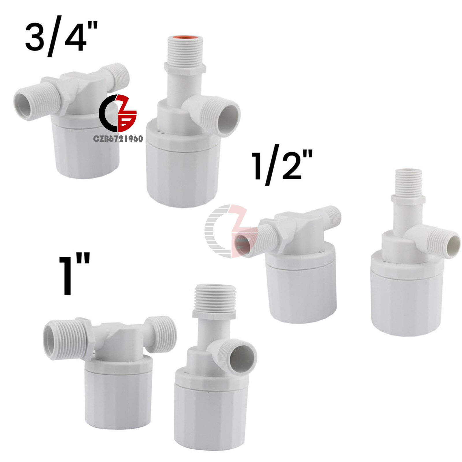 Automatic Water Level Control Float Valve 1/2" 3/4" 1" Tank Floating Ball Valve