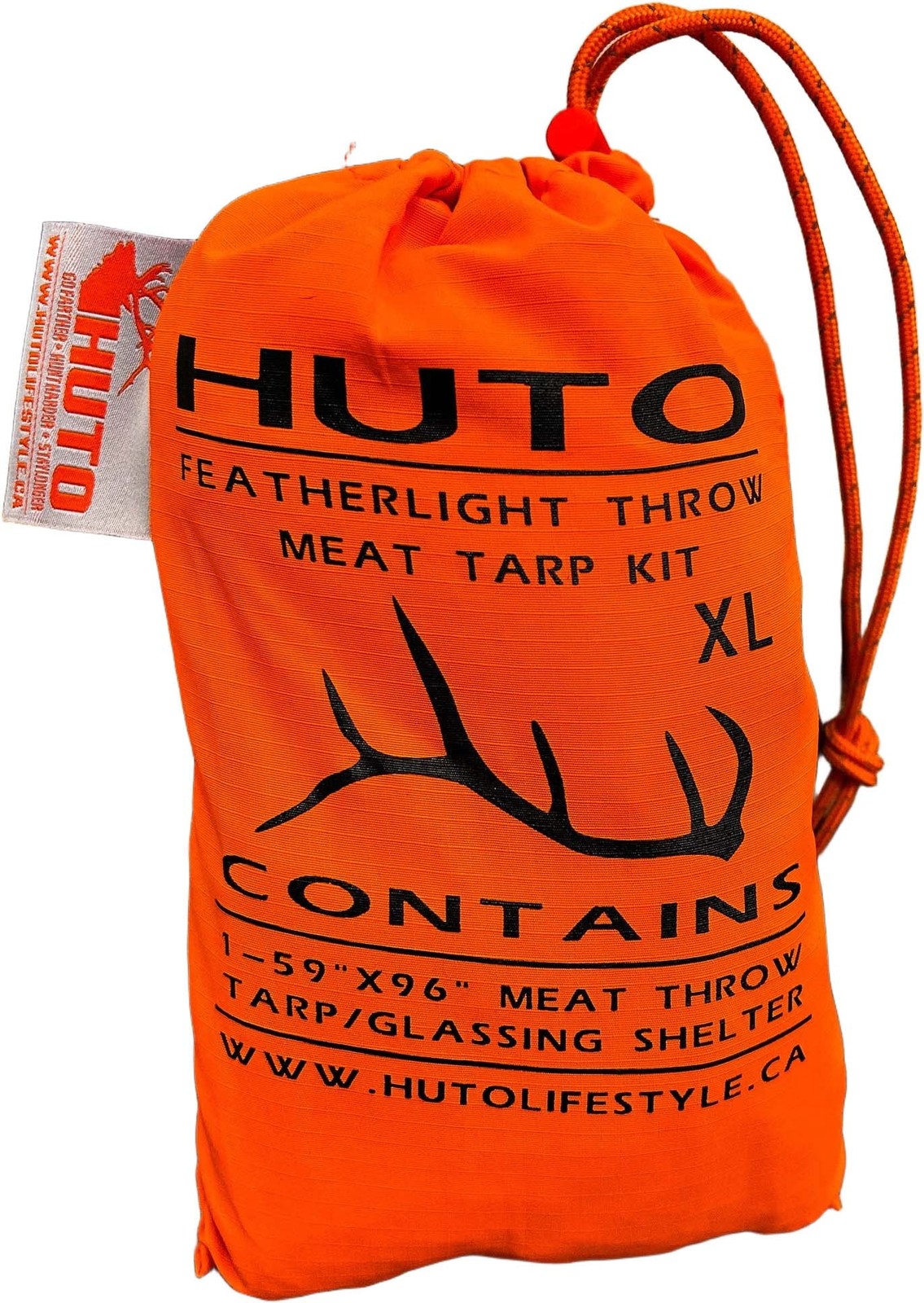 Huto Lifestyle Meat Throw Tarp/Shelter, Extra Large, Orange, MEAT-TARP-XL