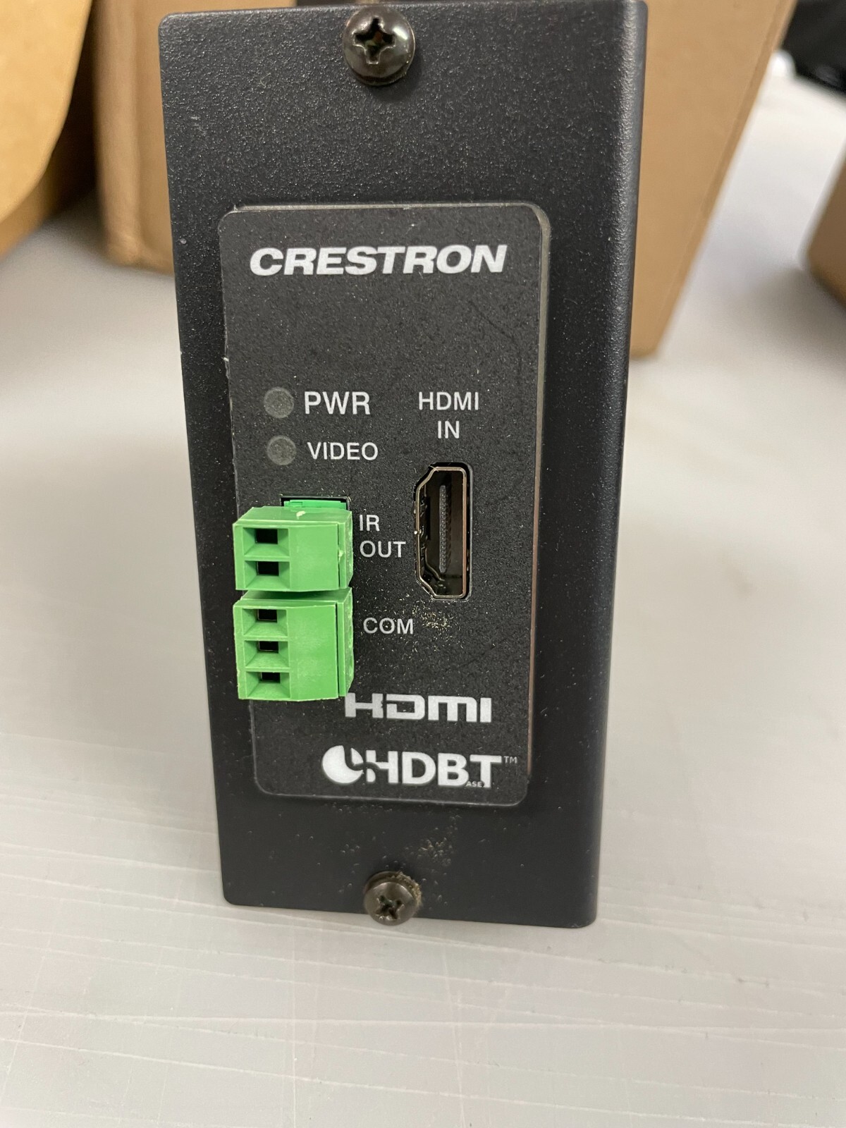 *OPEN BOX* Crestron DM-TX-4K-100-C-1G-B-T PN6505629 with wall plate