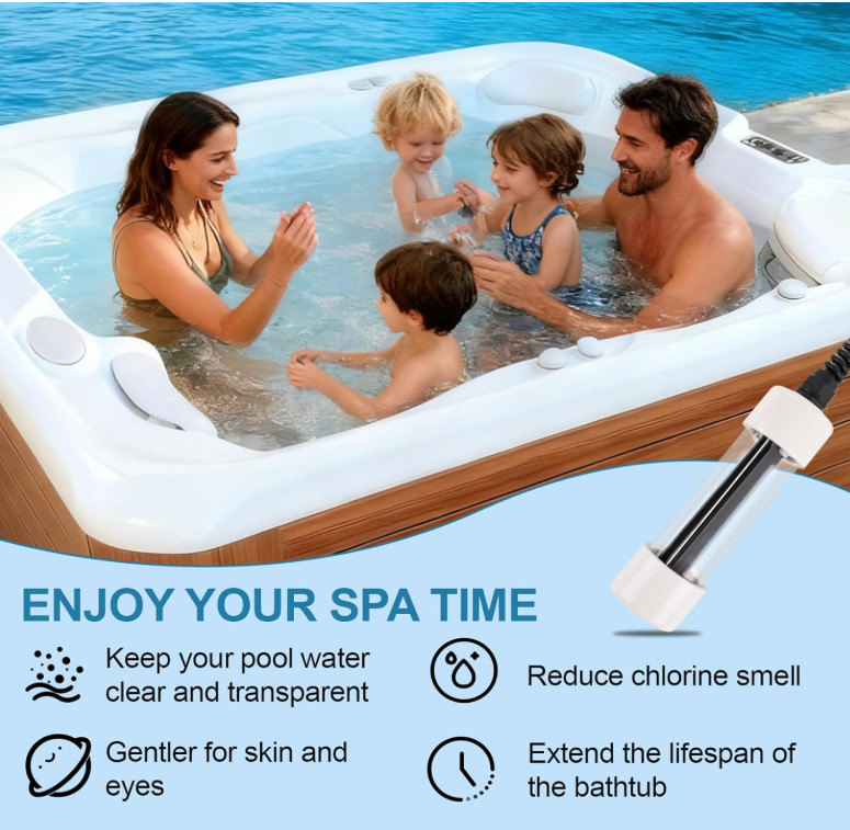 Salt Cell Replacement Compatible with Hot Spring ACE 76078, Easy Install, Long L