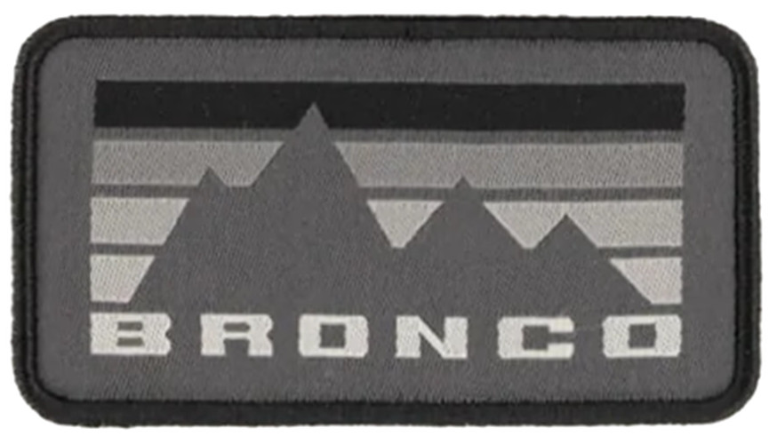 Patch - Ford Bronco Mountain Range Logo in Grey * Ships Worldwide & FREE to USA!