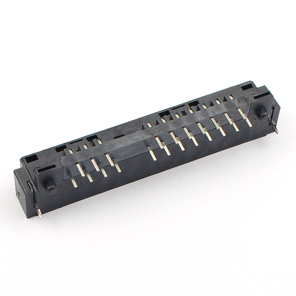 2Pcs Sata 7+15 22 Pin Right Angle DIP Male Interface Socket Connector Hard Drive