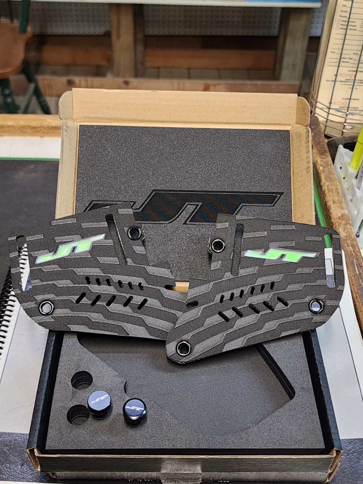 NEW JT Proflex Ears w/ Thumb Screws - Lime Limited