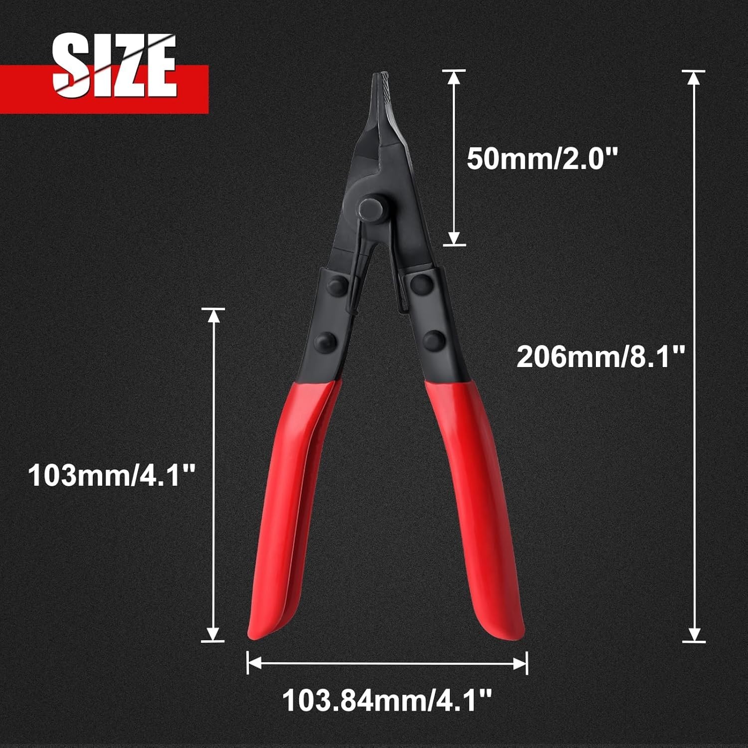 Angle Tip Lock Ring Pliers Lock Ring Pliers Snap Ring Pliers Flat Nose Retain...