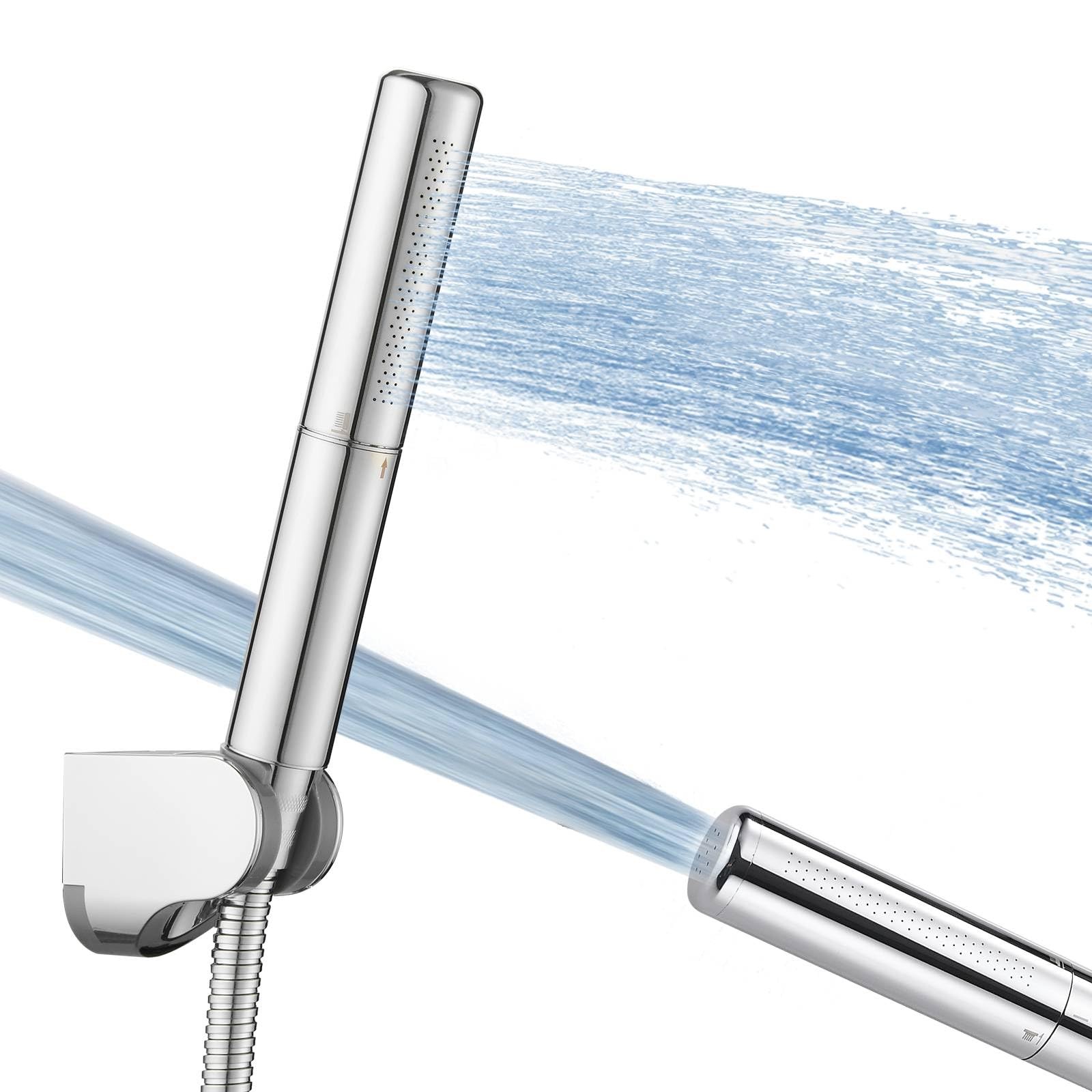 Homipro Chrome Brass 2 In 1 Function High Flow Handheld Polished