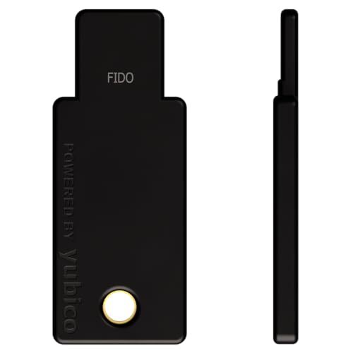Yubico - Security Key NFC - Black - Two-Factor authentication 2FA Security Ke...