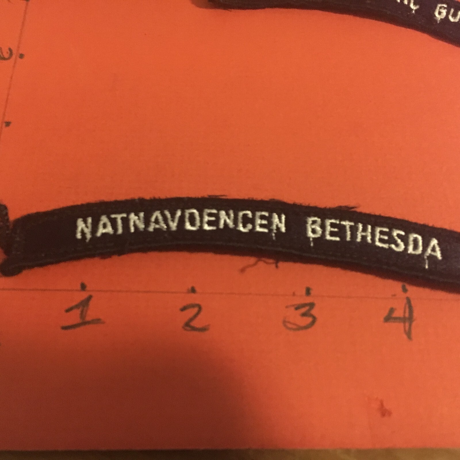 US NAVY SHOULDER STRIP TAB rocker Patch 12/1/22 Natnavdencen Bethesda