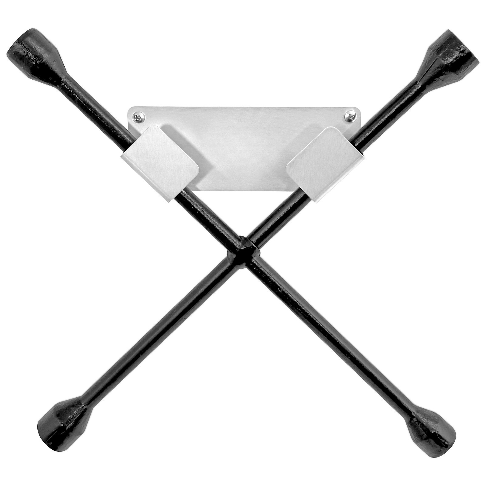 Aluminum 4-Way Lug Nut Wrench Holder Bracket, Wall or Toolbox Mount Storage