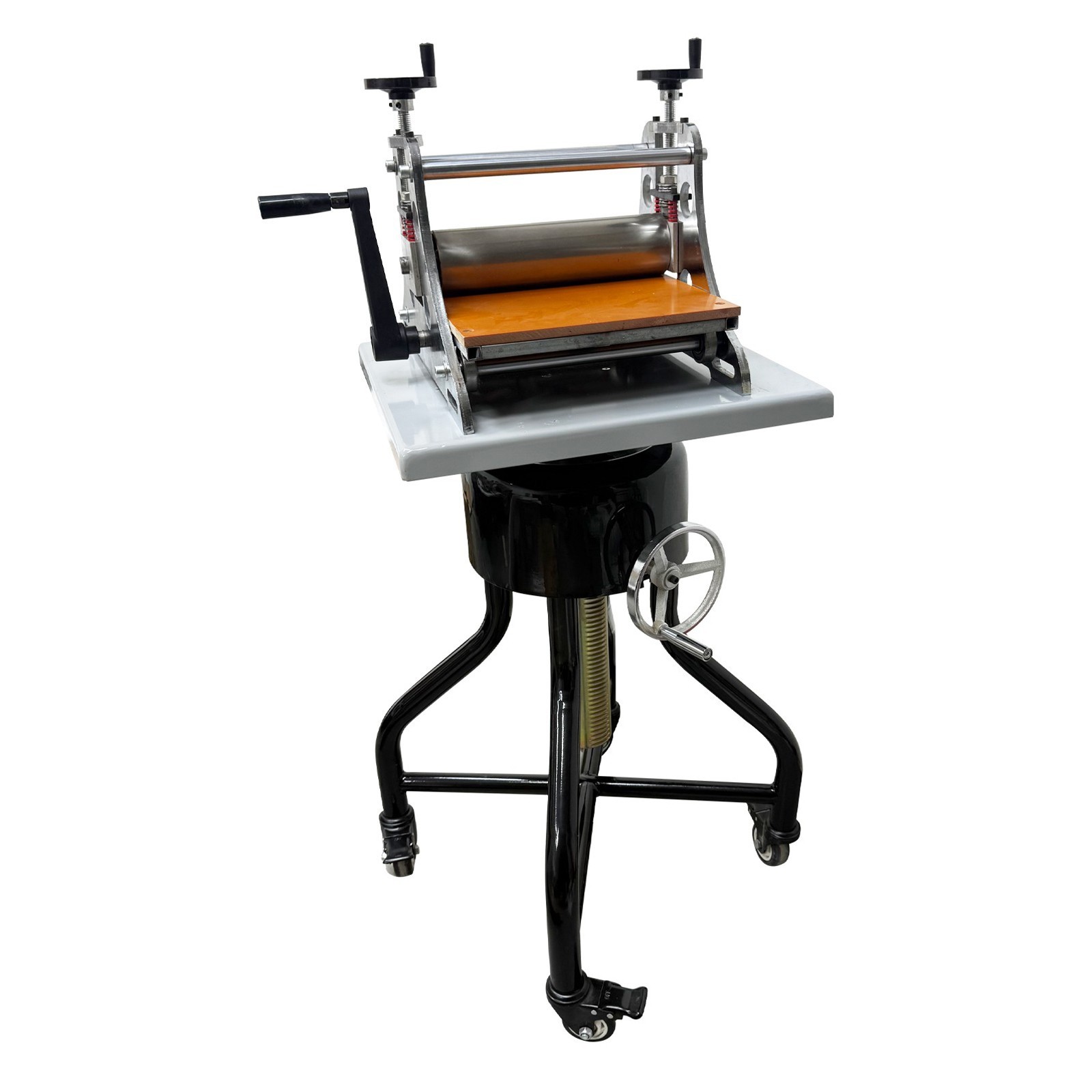 360° Rotating Sculpture Turntable & Printmaking Machine Adjustable Pressure