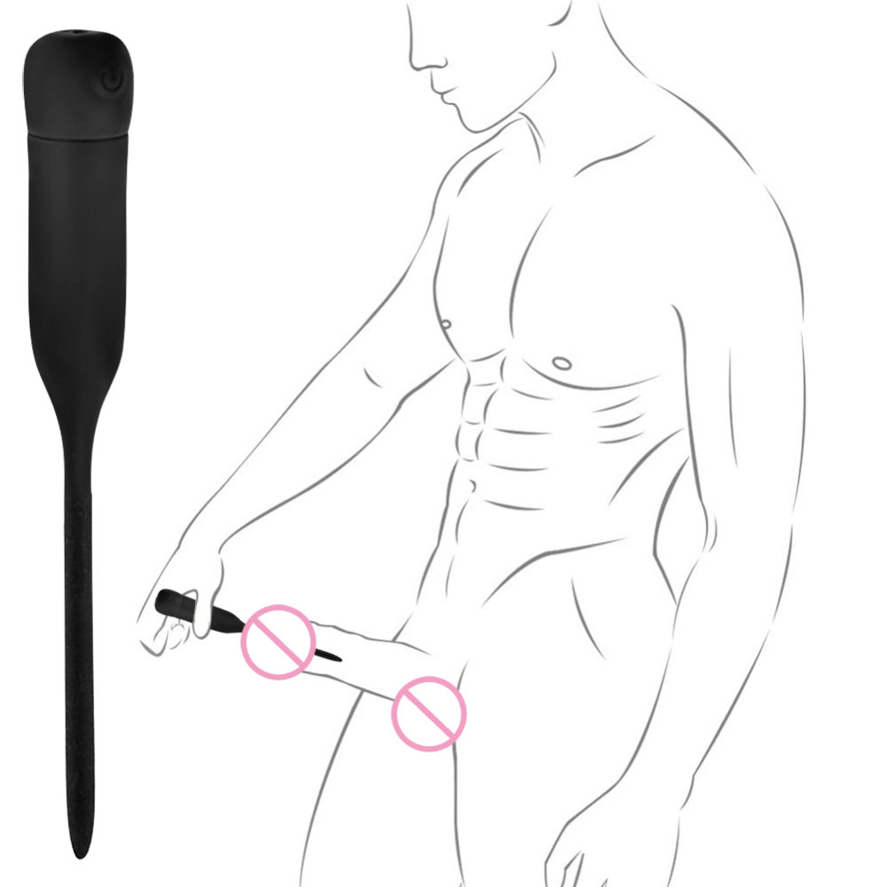 Rechargerable Electric Stretcher Urethral Sounding Rod Penis Dilator Plug MALE