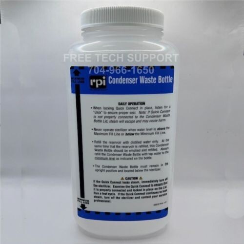 Scican Statim G4 2000 WASTE BOTTLE WITH LID ONLY RPI Part #SCB018