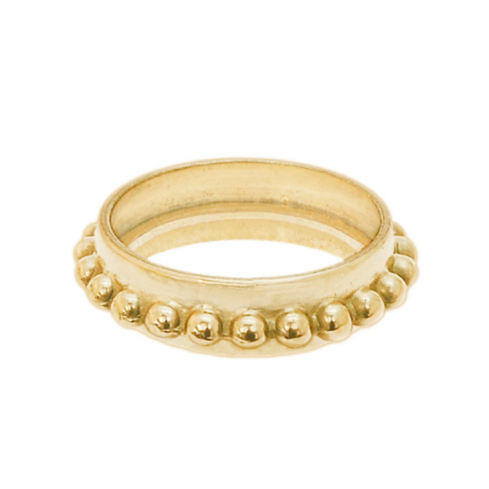 Large caster ring (shallow socket). Plain. Polished brass (Ring Only)