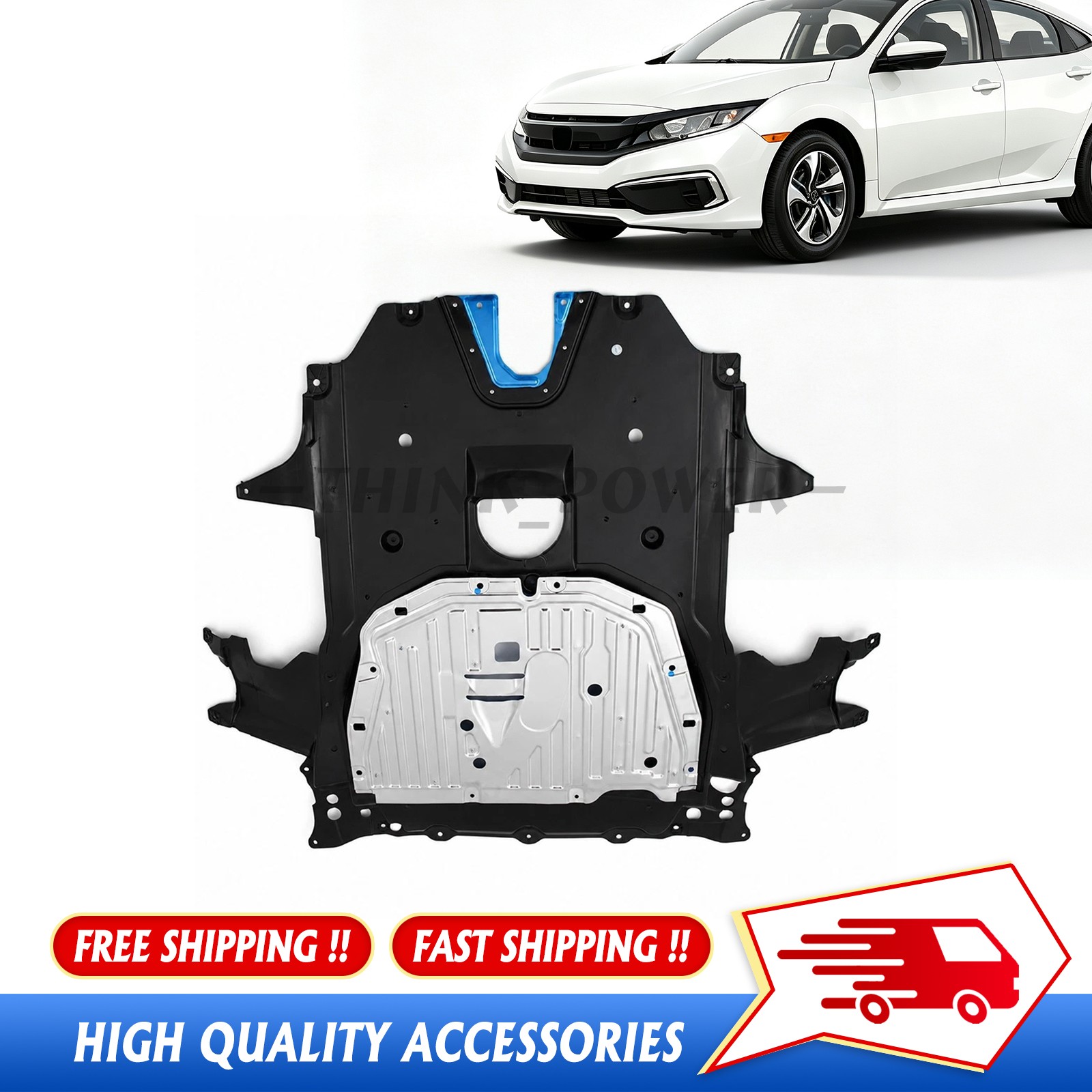 Engine Cover Splash Under Shield For Honda Civic 2016-2021 74110TBCA00