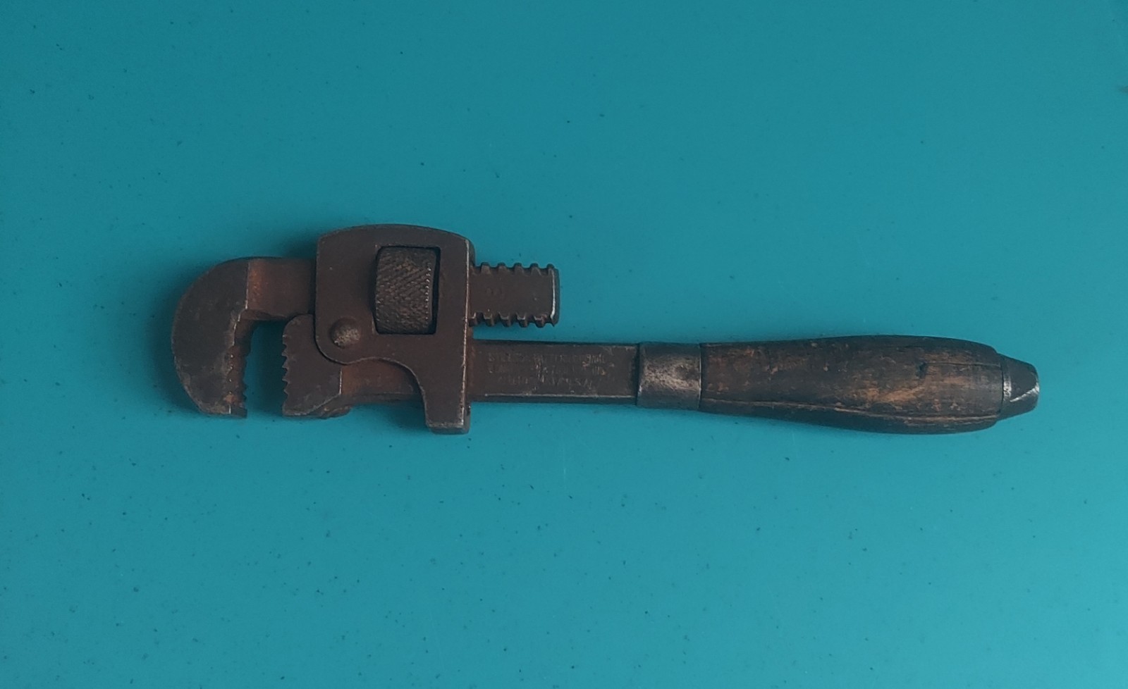 Vintage Stillson Pipe Wrench No 8, Walworth Mfg Co, Made in USA