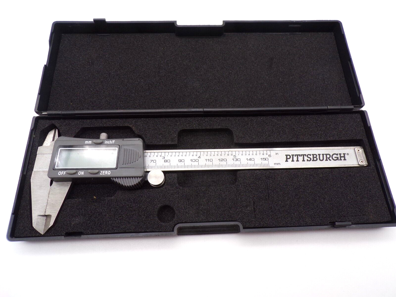 Pittsburgh 6" Digital Caliper SAE - Metric Fractional with Case