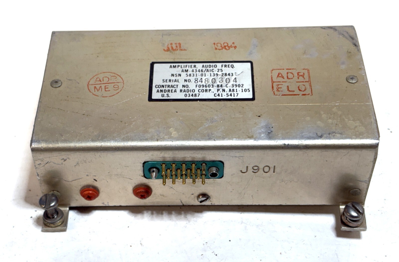 MILITARY AIRCRAFT AUDIO AMPLIFIER AM-4346/AIC-25
