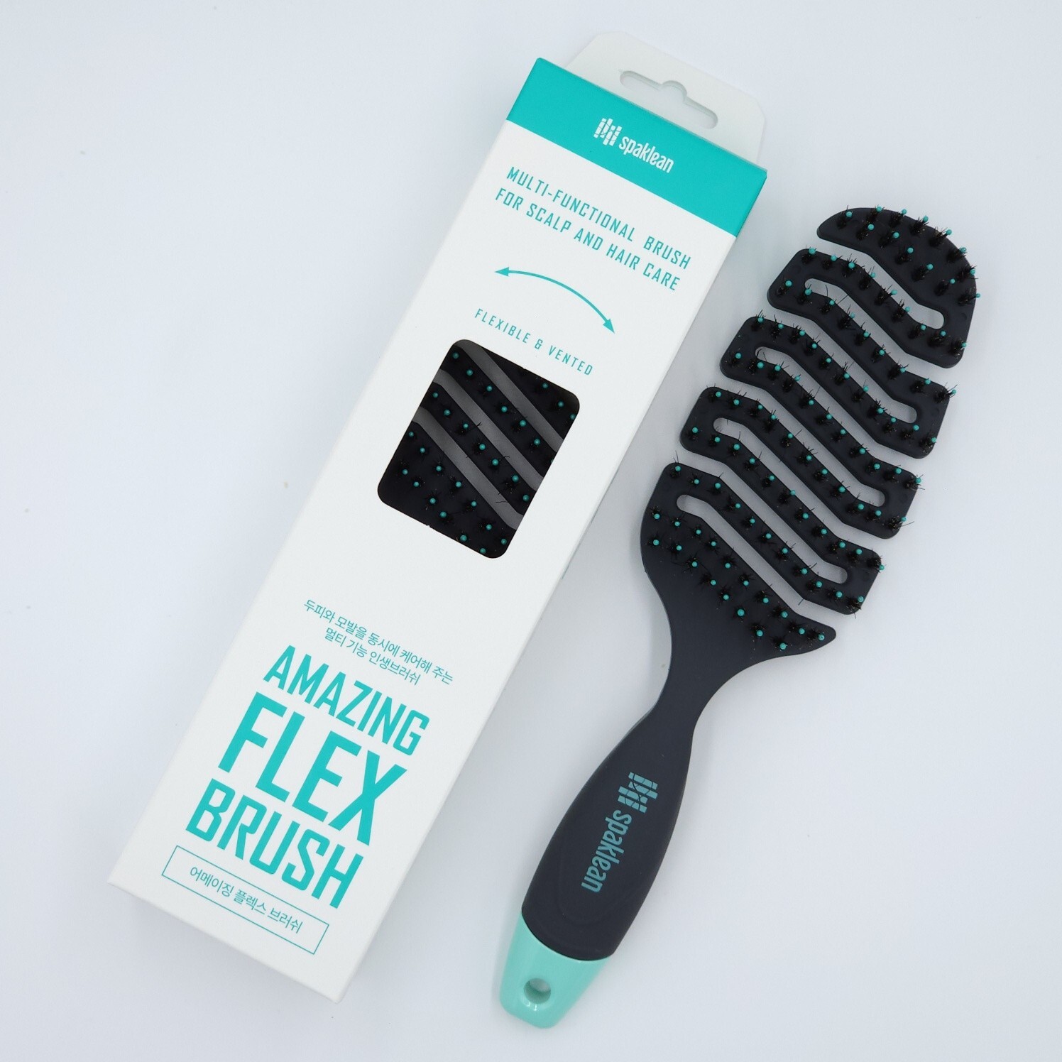 Spaklean Amazing Flex Brush 1pcs Scalp Massage Glossy Hair K-Beauty