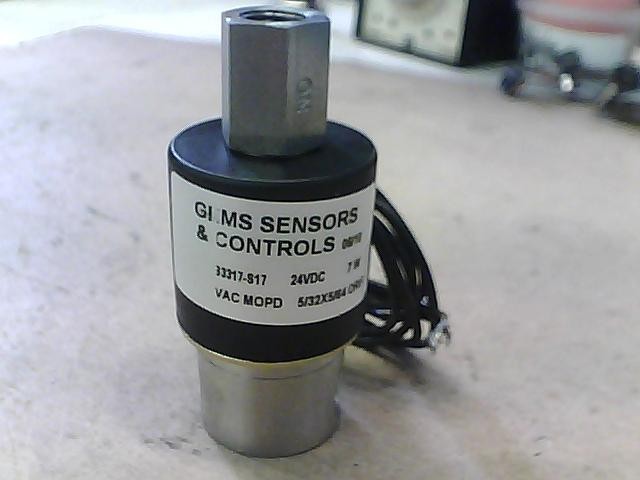 GEMS Sensors & Controls 5/32 ORIF 24VDC 7W VAC MOPD Sensor 33317-S17