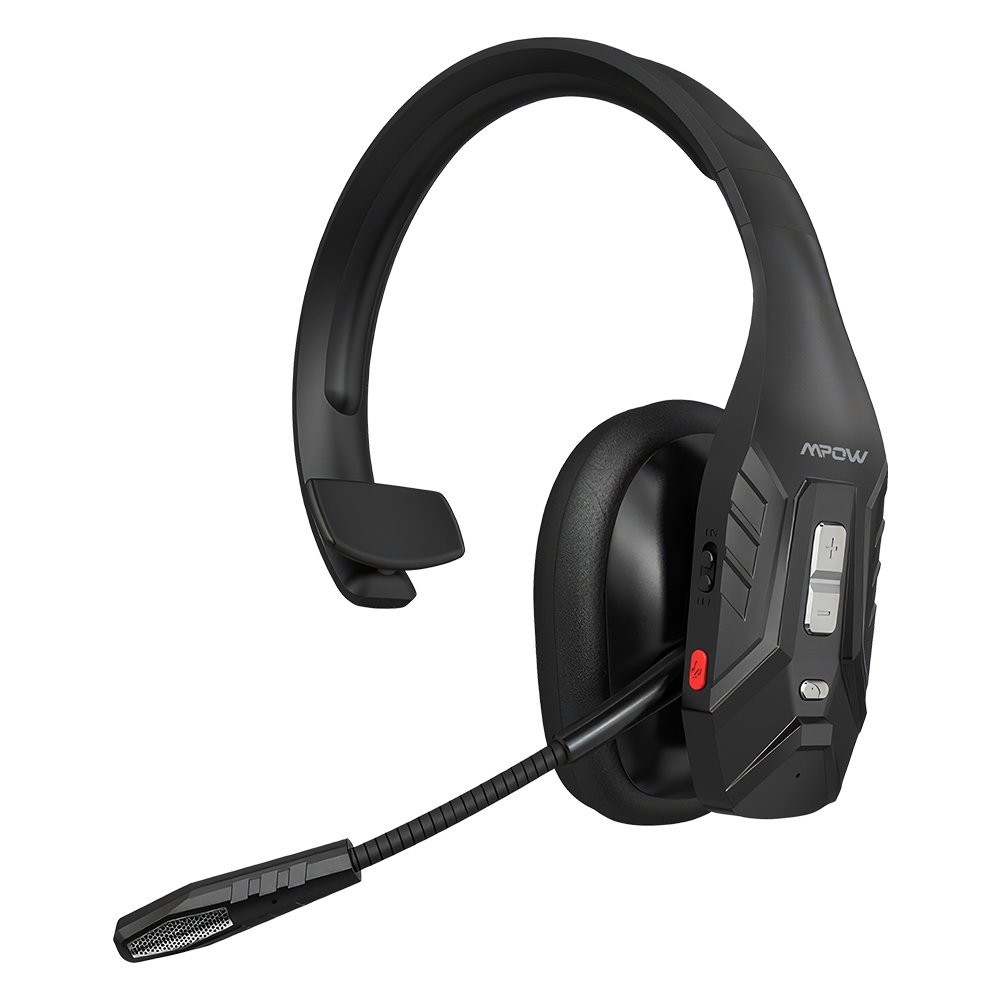 Mpow DH10 Bluetooth Wireless Headphone Noise Canceling Over Head Trucker Headset