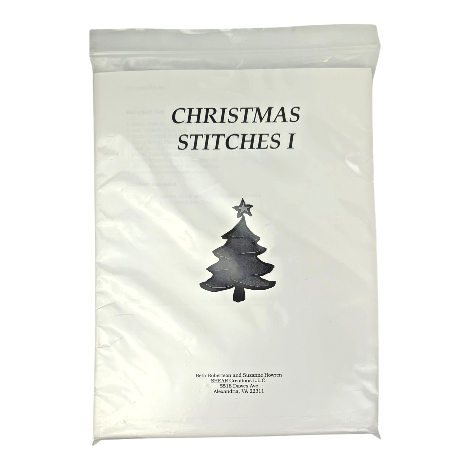 Shear Creations "Christmas Stitches I" Notebook Class Instruction & Threads Kit