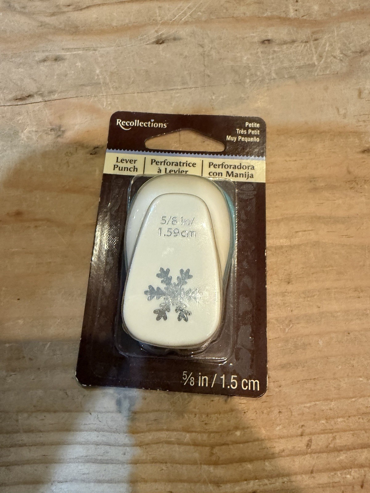 Recollections Petite Snowflake Lever Paper Punch NEW
