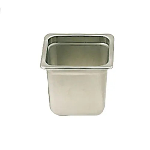 Thunder Group 1/6 Size 22 Gauge Stainless Steel Steam Table Pan - 6" Deep
