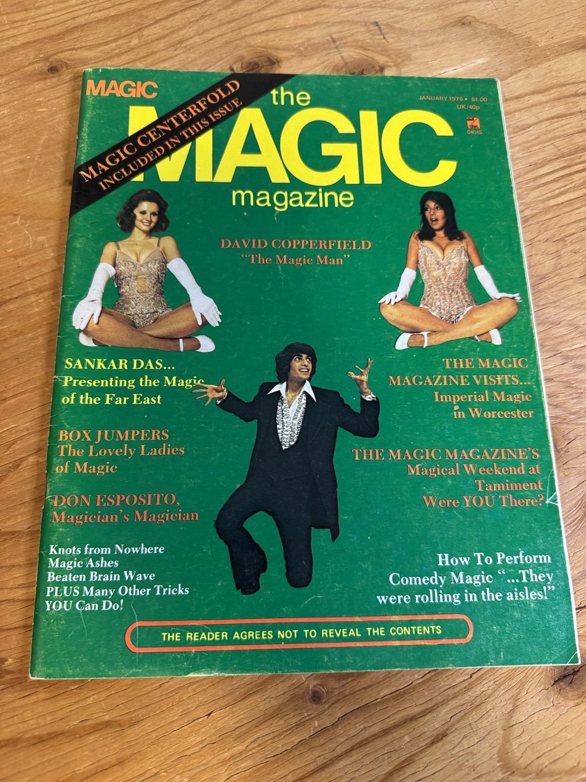 Vintage Magic The Magic Magazine David Copperfield Don Esposito January 1976