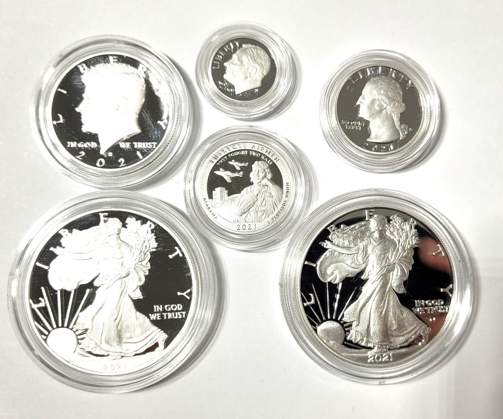 🪙 2021 American Eagle Limited Edition SILVER Coin Set Proof 21RCN w/ OB & COA