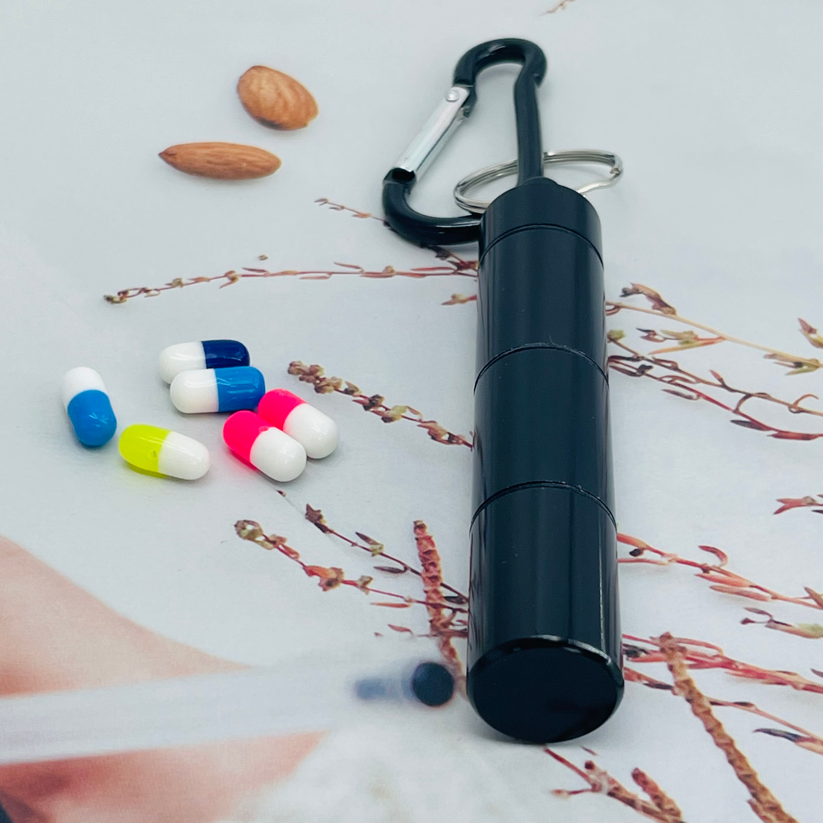 Waterproof Pill Box Organizer Medicine Container Stackable Aluminum Alloy Holder
