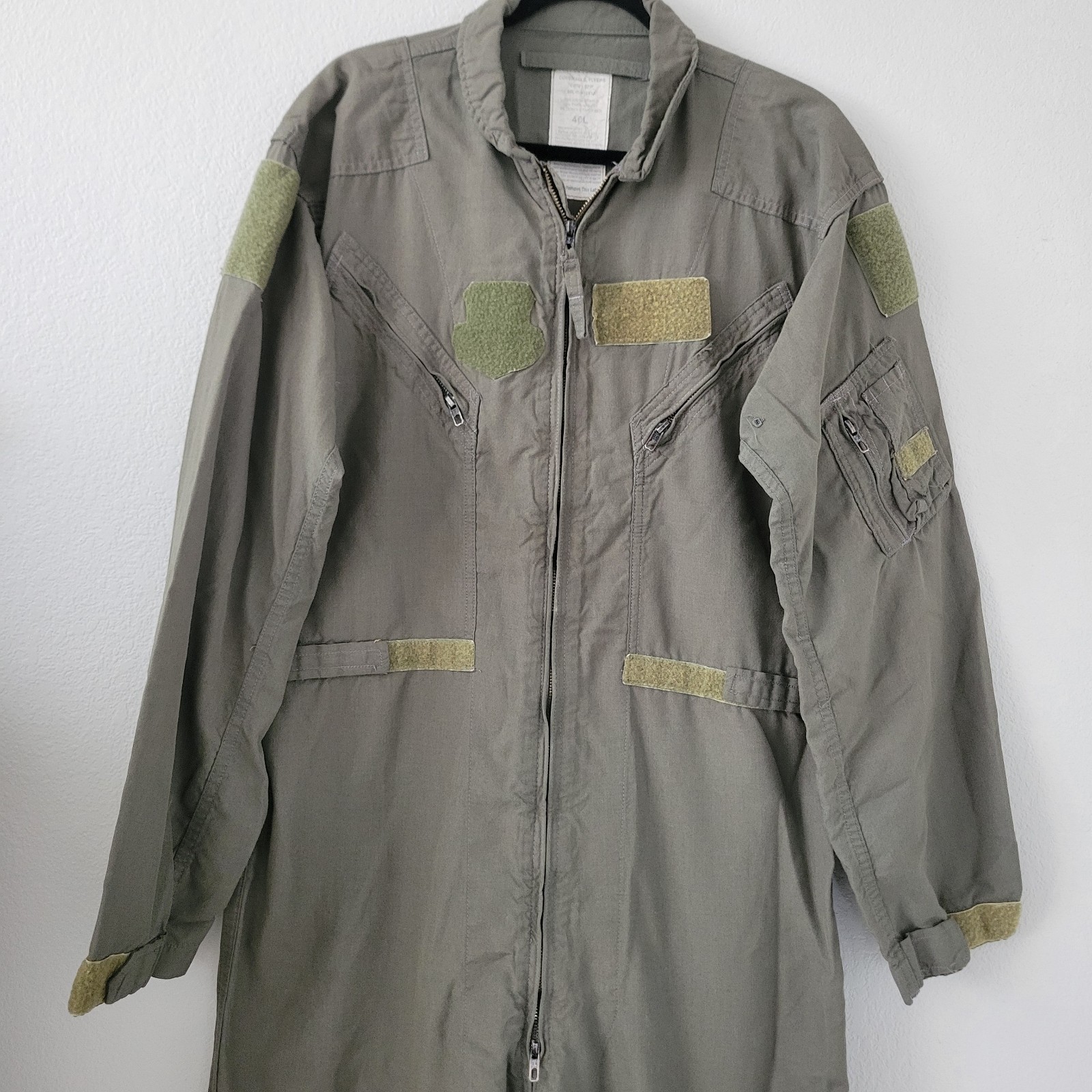 Military Coveralls Flyers Size 46L CWU-27/P Sage Green