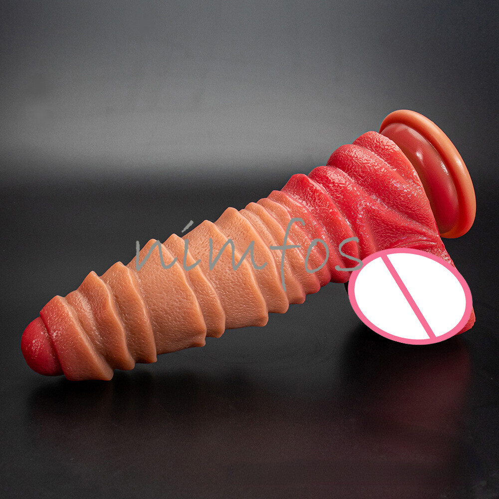 Super Soft Feeling Realistic Thick Dildo Penis Silicone Masturbators Suction Cup