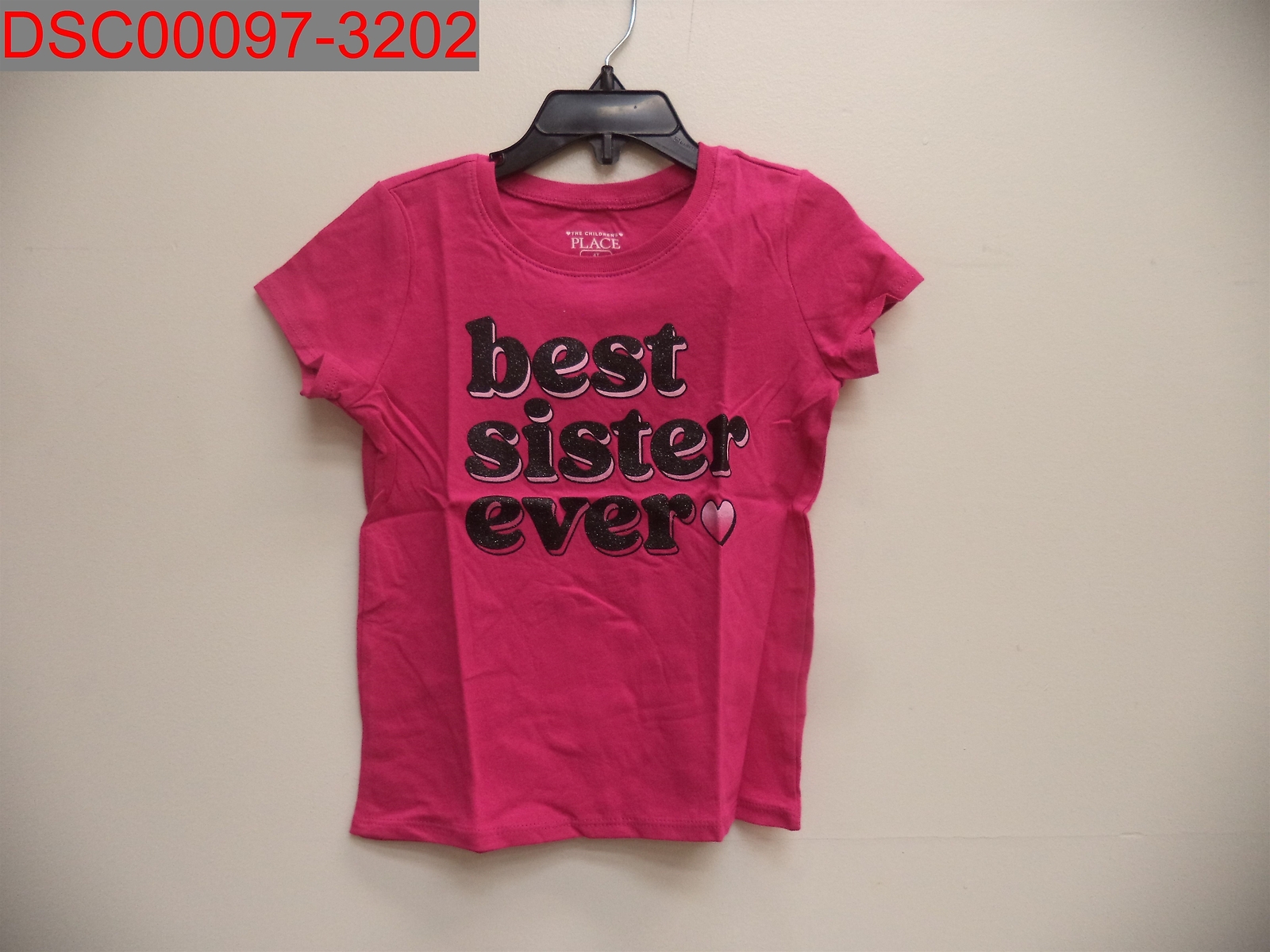The Children’s Place Toddler Girls Aurora Pink Best Sister Tee 4T 196733087545