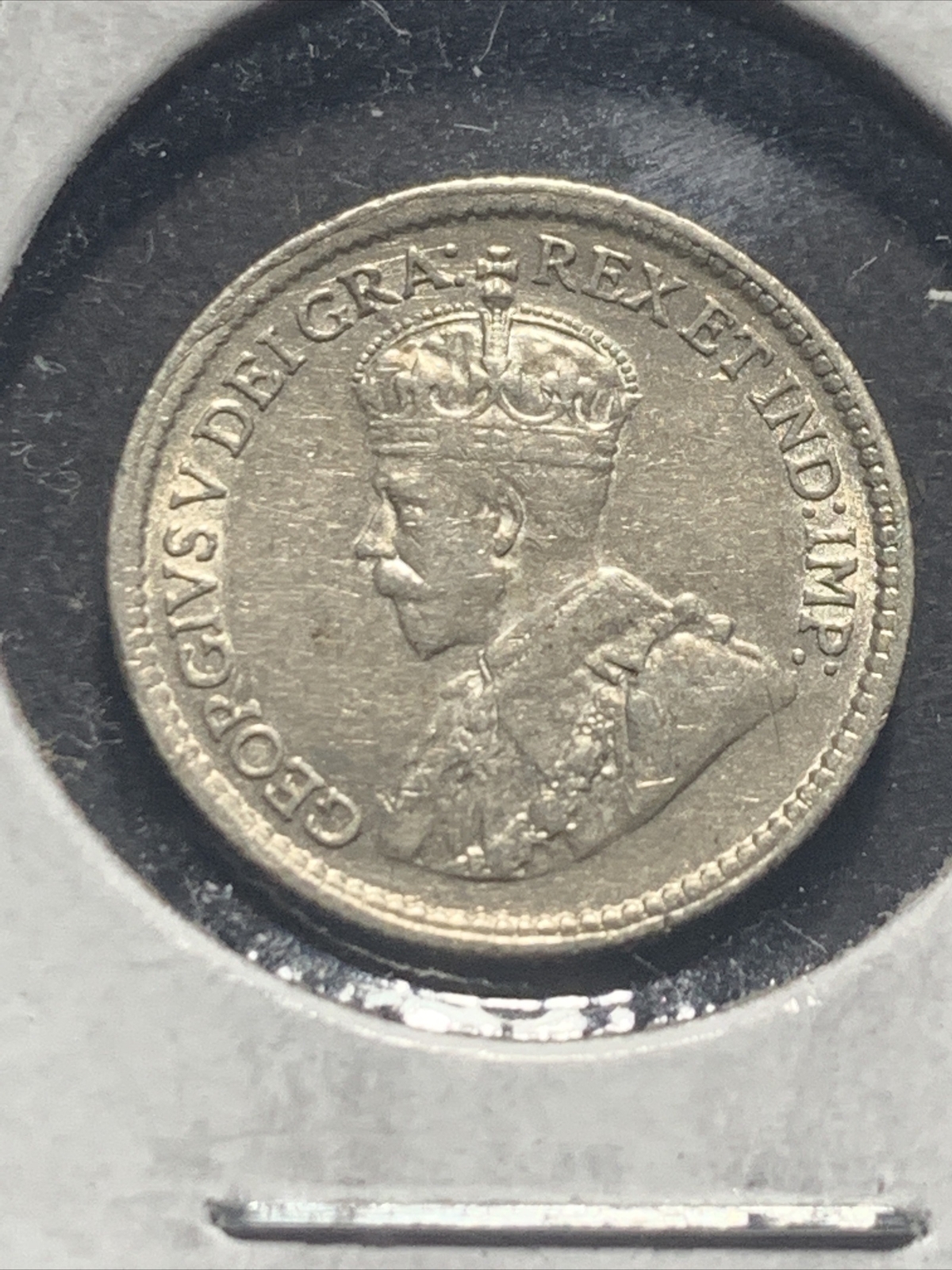 1920  Canada 5 Cents,   silver coin