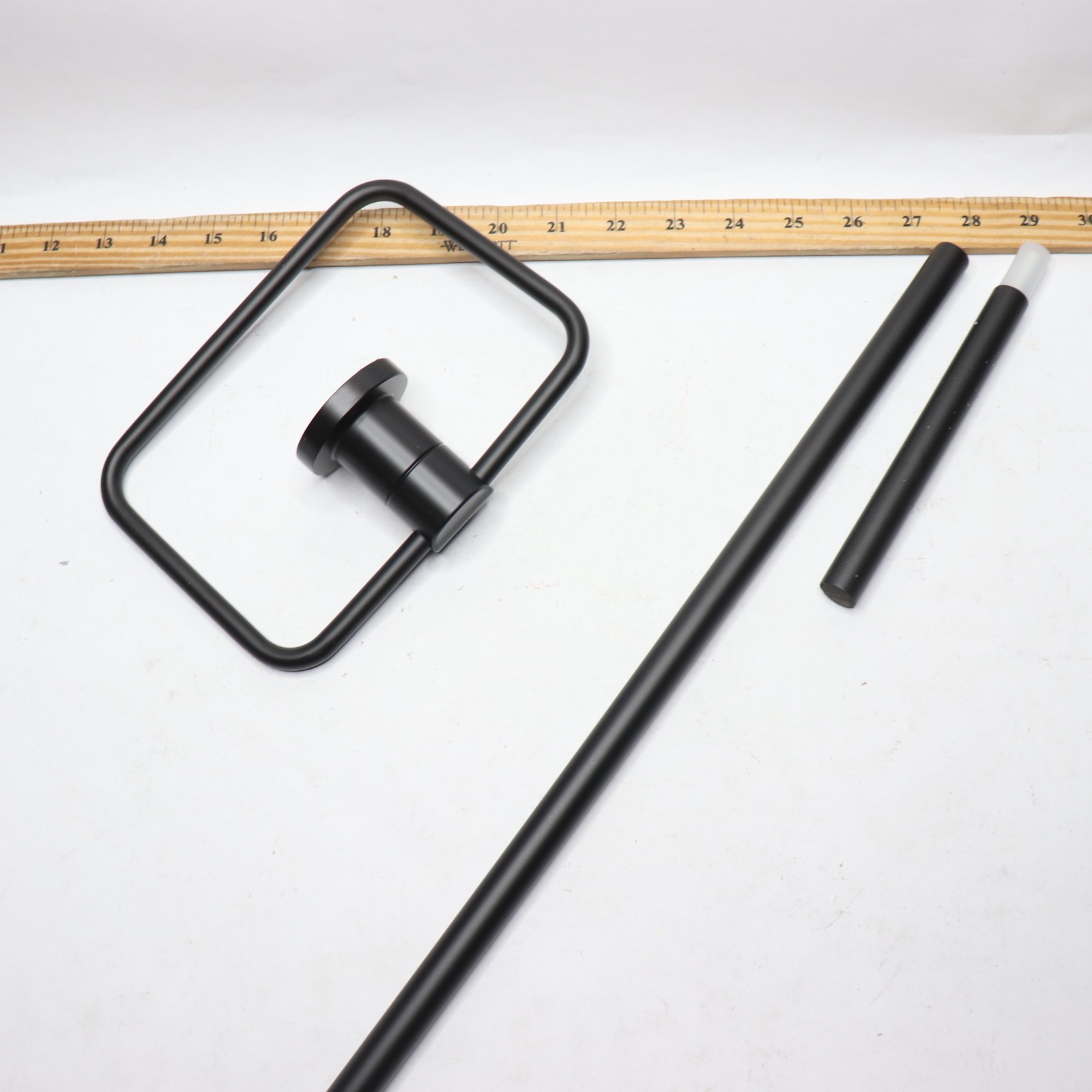 Delta Bathroom Accessory Set Matte Black NIC64-MB - Missing 3 Bar Holder Ends