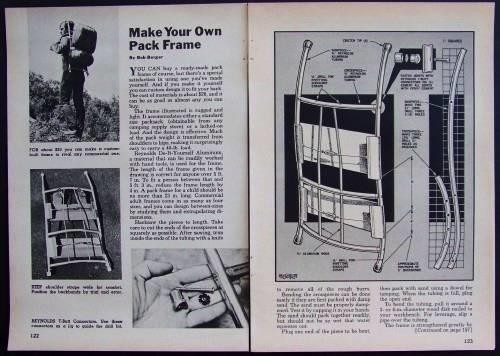 Pack Frame How-To build PLANS Aluminum Customize for You