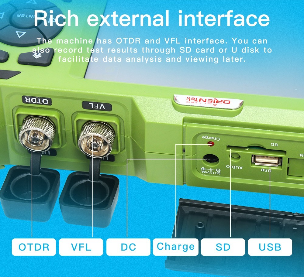 OrienTek 5.7 ' Touch Screen OTDR SM/MM/PON/MS Wavelengths Support Multi Language