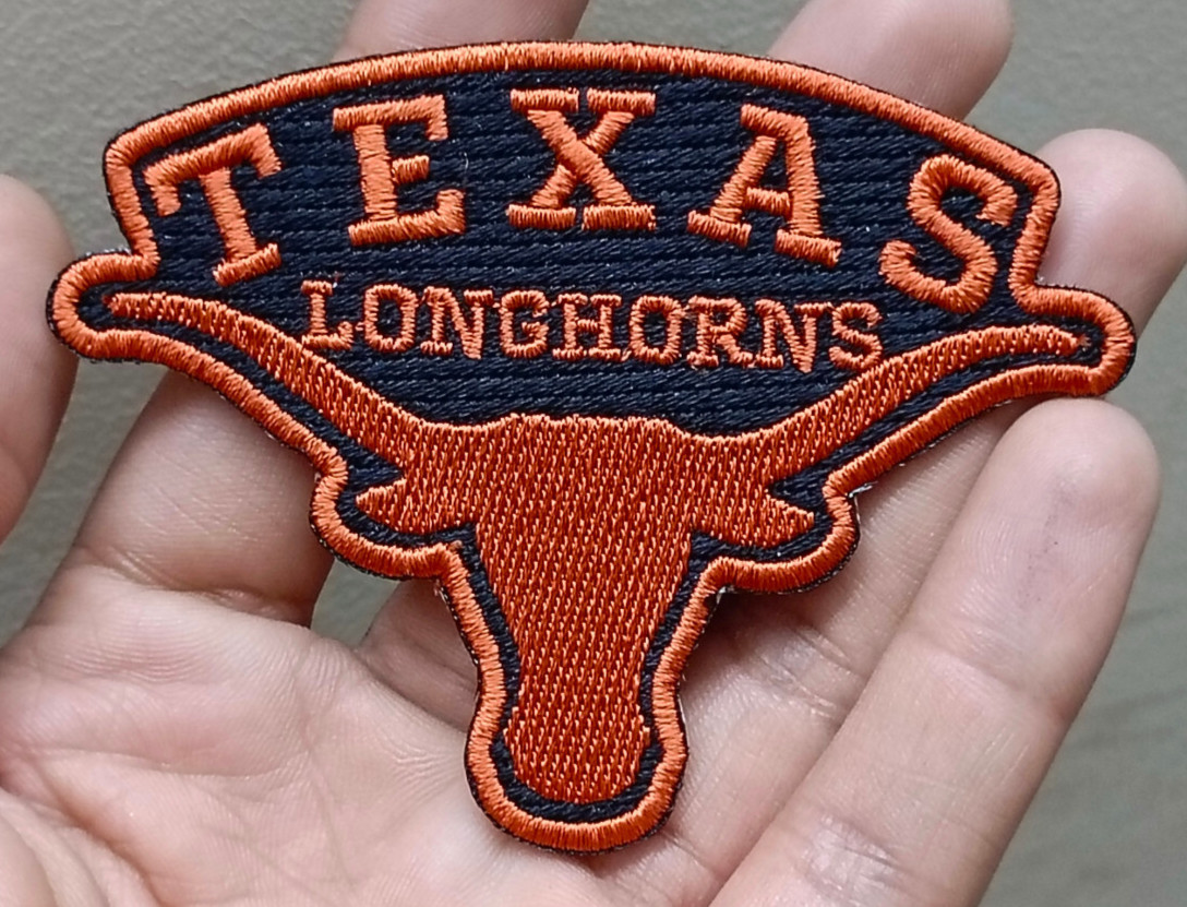 Texas Longhorns NCAA Team Logo Iron On Patch - Sew Patch - Embroidered Patch