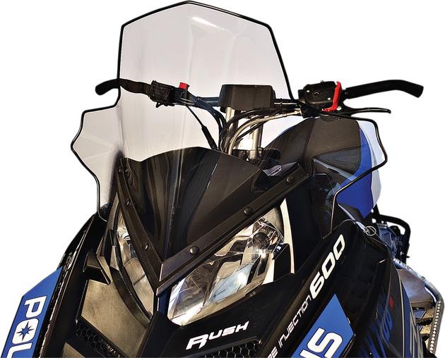 Powermadd Cobra Windshield Mid 19" Smoke/Black Fade #11830 Polaris