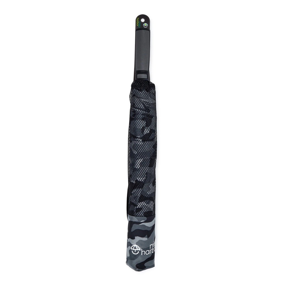 Automatic Open Two Person Rain Umbrella Black Camouflage