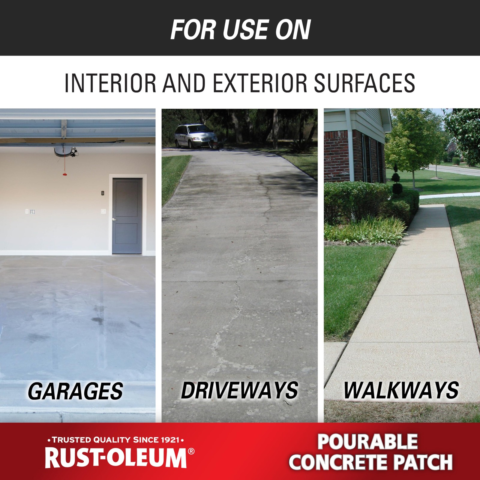 Rust-Oleum 369667 Pourable Concrete Patch 5 lb