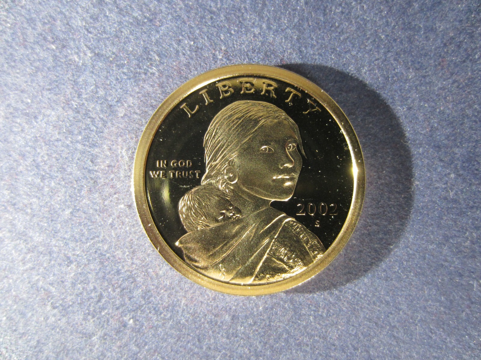 2002-S Native American Clad Sacagawea Dollar Deep Cameo MIRROR PROOF Upper Grade