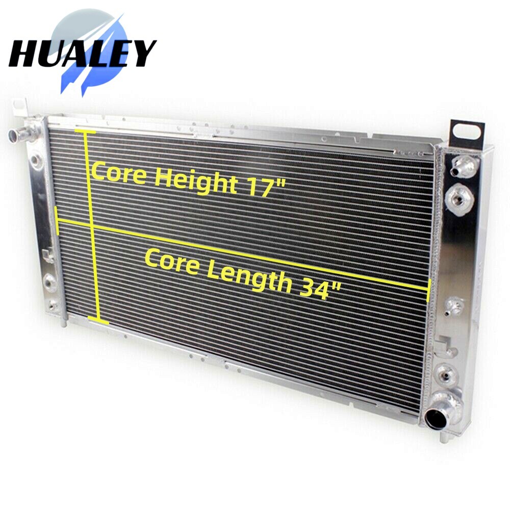 Aluminum Radiator For Chevy Silverado Suburban 1500 2500 GMC Yukon 5.3 6.0L 6.2L